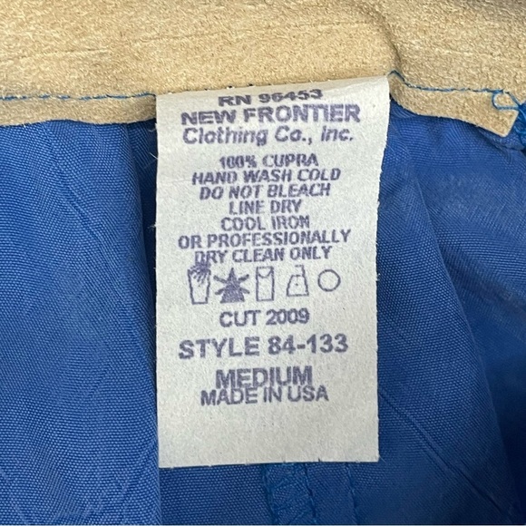 New Frontier Clothing Co Vintage Blue Maxi Skirt Size Medium - Picture 6 of 8